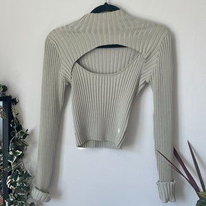 Green Open Front Shirt